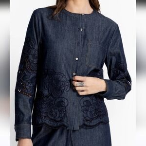 Jade Johnny Was Cecila Blouse Size XL